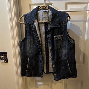 Chico's Black Denim Vest